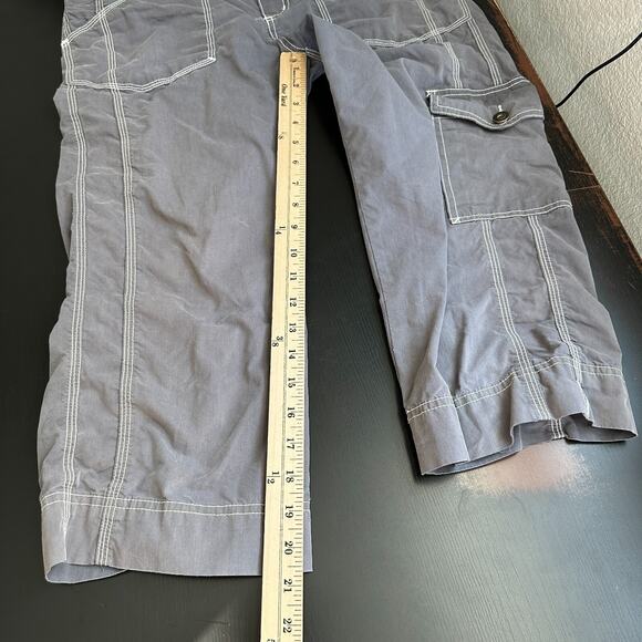 Prana Pants 6 Women Y2K Hiking Cargo Capri Gray Mid Rise Skater Grunge Casual - Picture 12 of 14